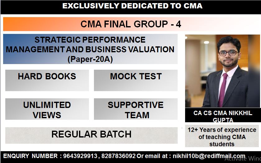 STRATEGIC  PERFORMANCE  MANAGEMENT  AND  BUSINESS  VALUATION (Paper-20A)